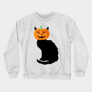 Cat pumpkin halloween 2 Crewneck Sweatshirt